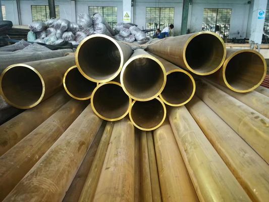 Seamless Straight Brass Copper Pipe Tube Polished Bright Oiled