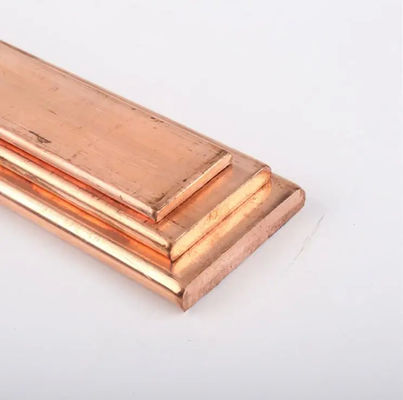 Cu Min 99.99% Copper Flat Bar ASTM DIN Standards Copper Busbar