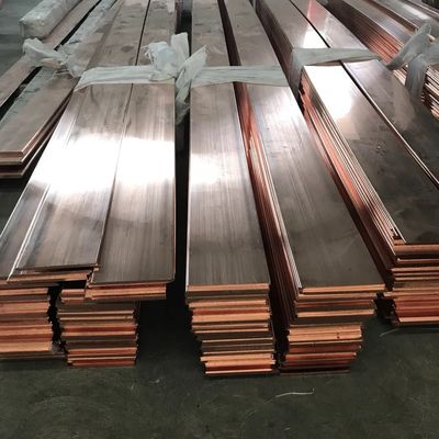Cu Min 99.99% Copper Flat Bar ASTM DIN Standards Copper Busbar